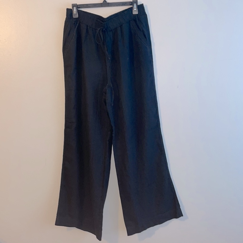 SOLD!!!!        Briggs Black Wide Leg Pant Large